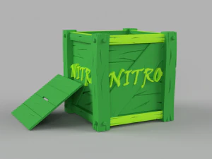 hucha nitro kazasında bandicoot-para kutusu-alcancia 3D Baskı Modeli