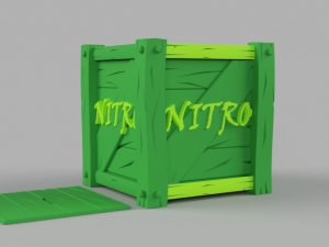 hucha nitro crash bandicoot-moneybox-alcancia 3Dプリントモデル