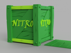 hucha nitro crash bandicoot-moneybox-alcancia 3Dプリントモデル