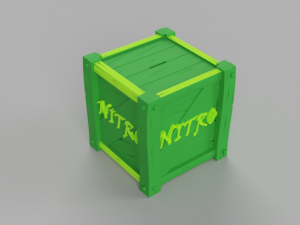 hucha nitro crash bandicoot-moneybox-alcancia 3Dプリントモデル