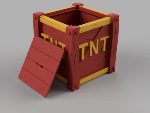 hucha TNT 충돌 bandicoot-moneybox-alcancia 3D 프린트 모델