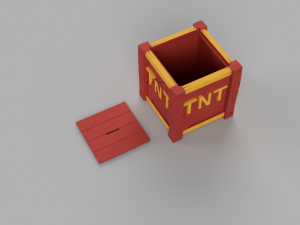 hucha tnt crash bandicoot-moneybox-alcancia 3D प्रिंट मॉडल