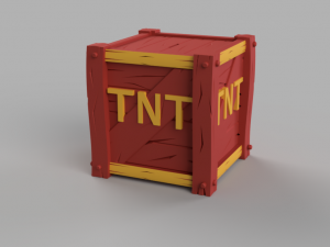 hucha tnt crash bandicoot-moneybox-alcancia 3D प्रिंट मॉडल
