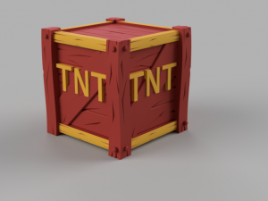 hucha tnt crash bandicoot-moneybox-alcancia 3D प्रिंट मॉडल