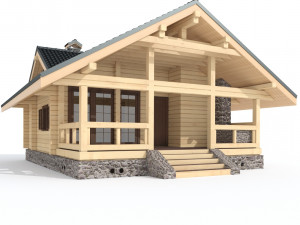 a house with a bath 3D Model