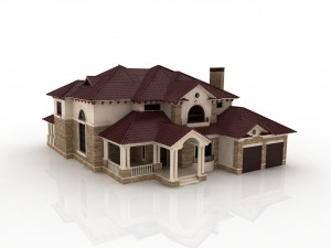 large luxury mansion 3D Model