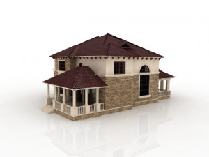 large luxury mansion Modello 3D