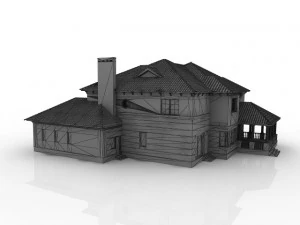 large luxury mansion 3D Model