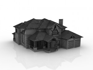 large luxury mansion Modello 3D