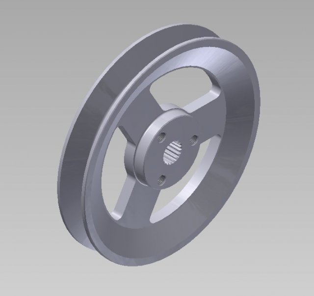 pulley Model 3D .c4d .max .obj .3ds .fbx .stl .blend 