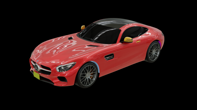 mercedes amg gt s 2016 3D-Modell .c4d .max .obj .3ds .fbx .stl .blend 