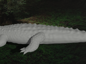 realistic crocodile 3D Model