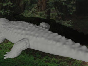 realistic crocodile 3Dモデル