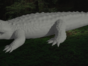 realistic crocodile 3Dモデル