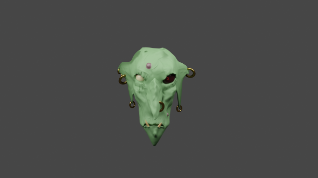 goblin head 3D मॉडल .c4d .max .obj .3ds .fbx .stl .blend 