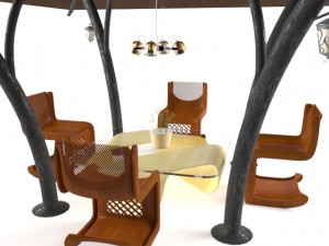 table chairalchiq Modello 3D
