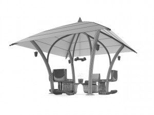 table chairalchiq Modello 3D