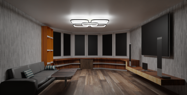living room 3D Модель .c4d .max .obj .3ds .fbx .stl .blend