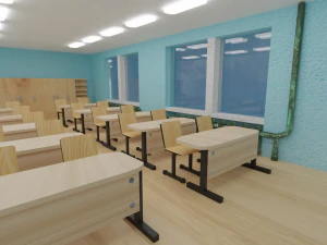 classroom 3D Model