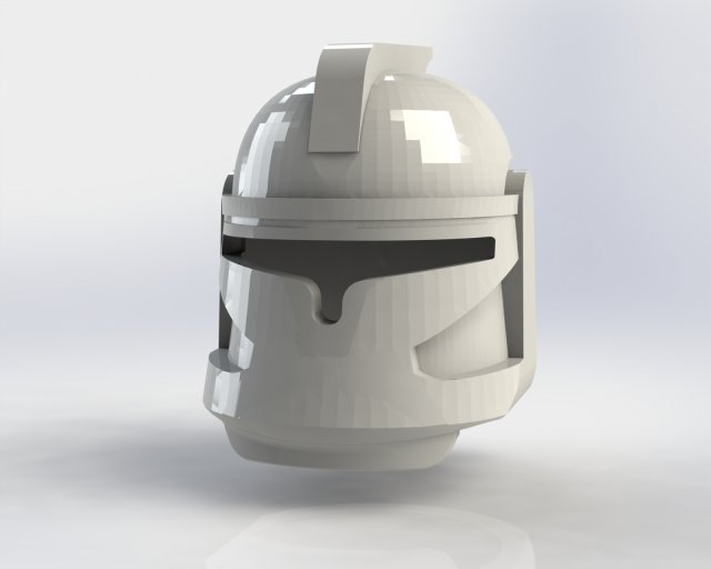 clone lego helmet with fin 3D 프린트 모델 .c4d .max .obj .3ds .fbx .stl .blend 