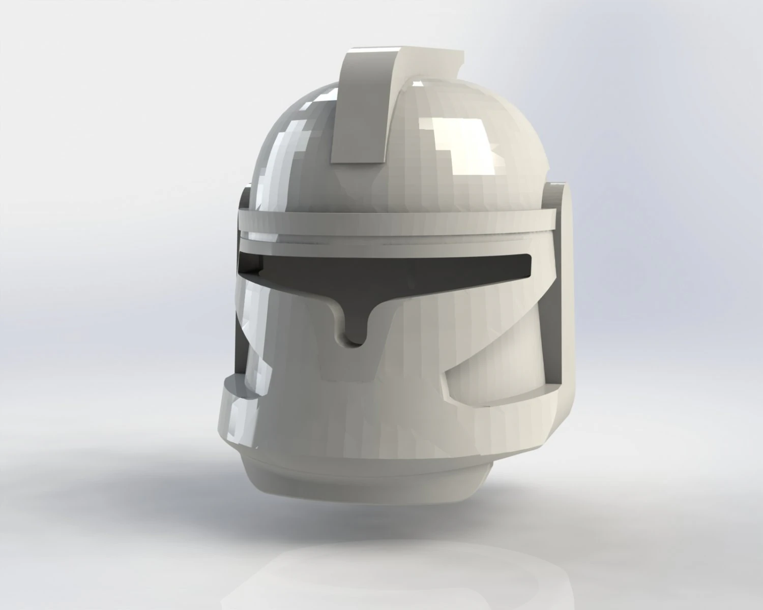 clone lego helmet with fin 3D Print Model .c4d .max .obj .3ds .fbx .stl .blend