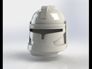 clone lego helmet with fin 3D Print Model