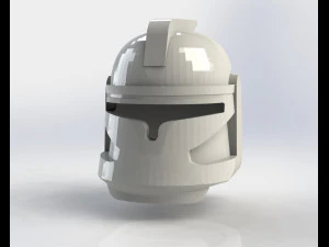 Klon-Lego-Helm mit Flosse 3D Druckmodell