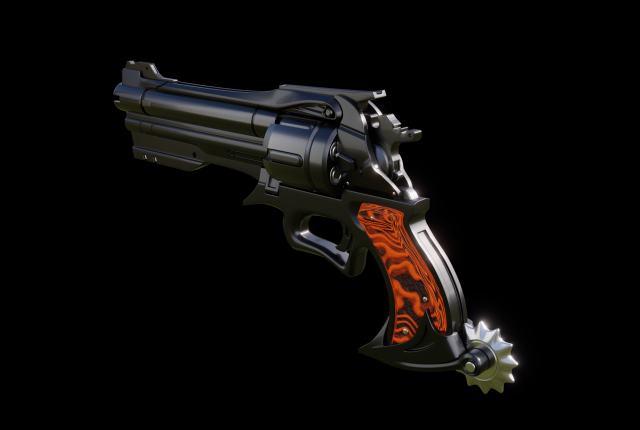 revolver 3Dモデル .c4d .max .obj .3ds .fbx .stl .blend