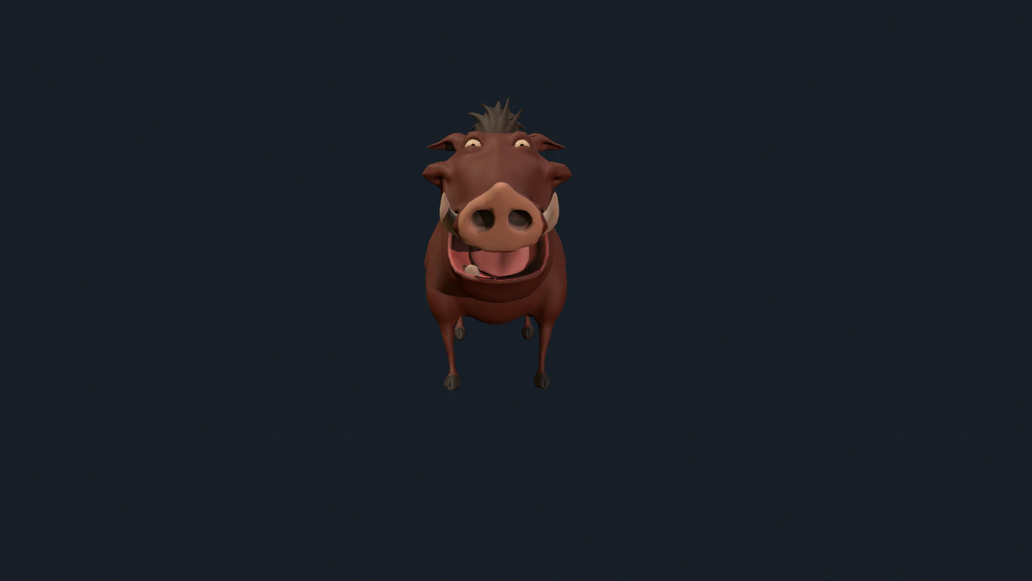 pumba 3D Model .c4d .max .obj .3ds .fbx .stl .blend 
