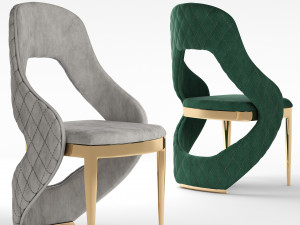 golden leg chair 3D Model