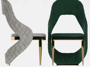 golden leg chair 3D Model