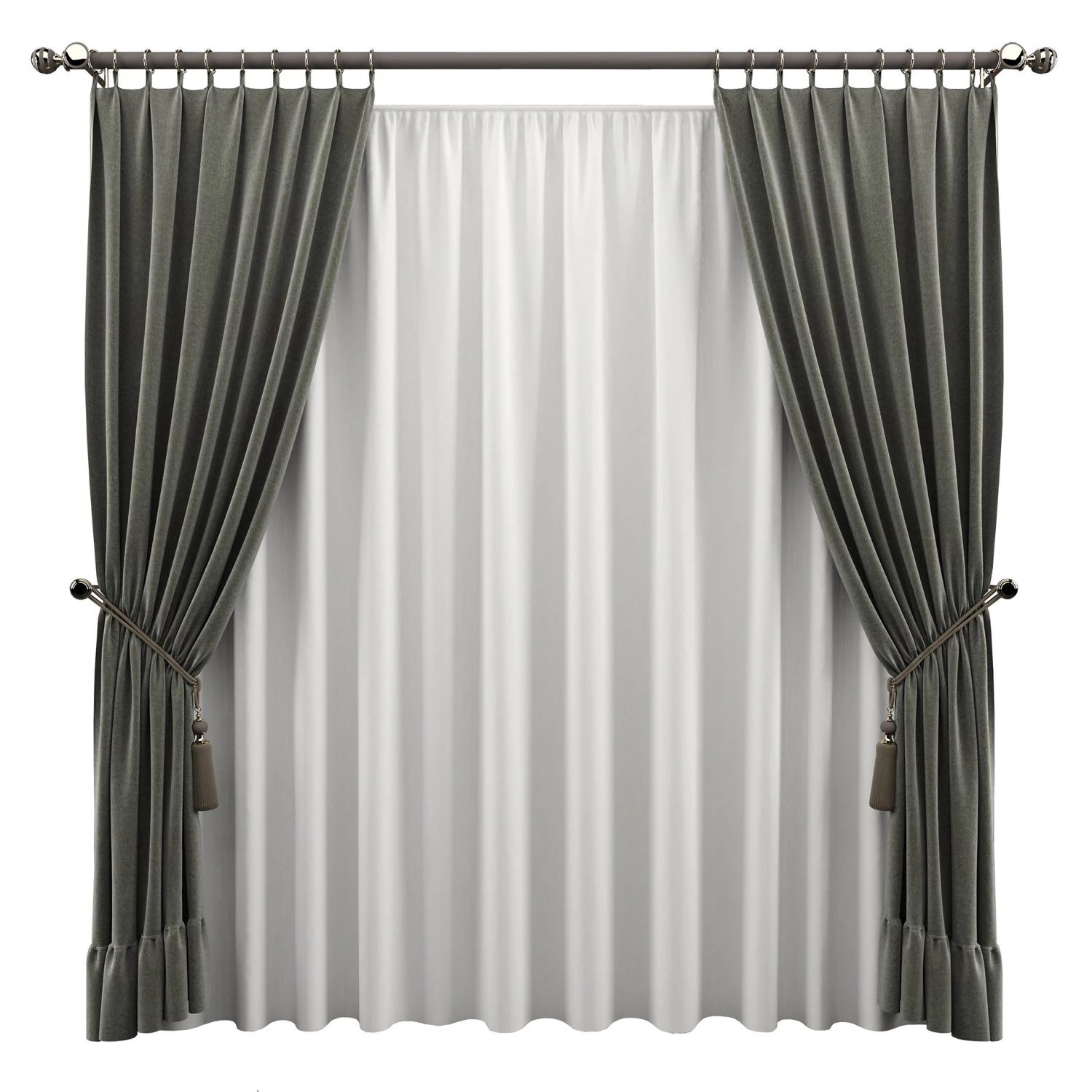 curtain cs1 3D Model .c4d .max .obj .3ds .fbx .stl .blend 