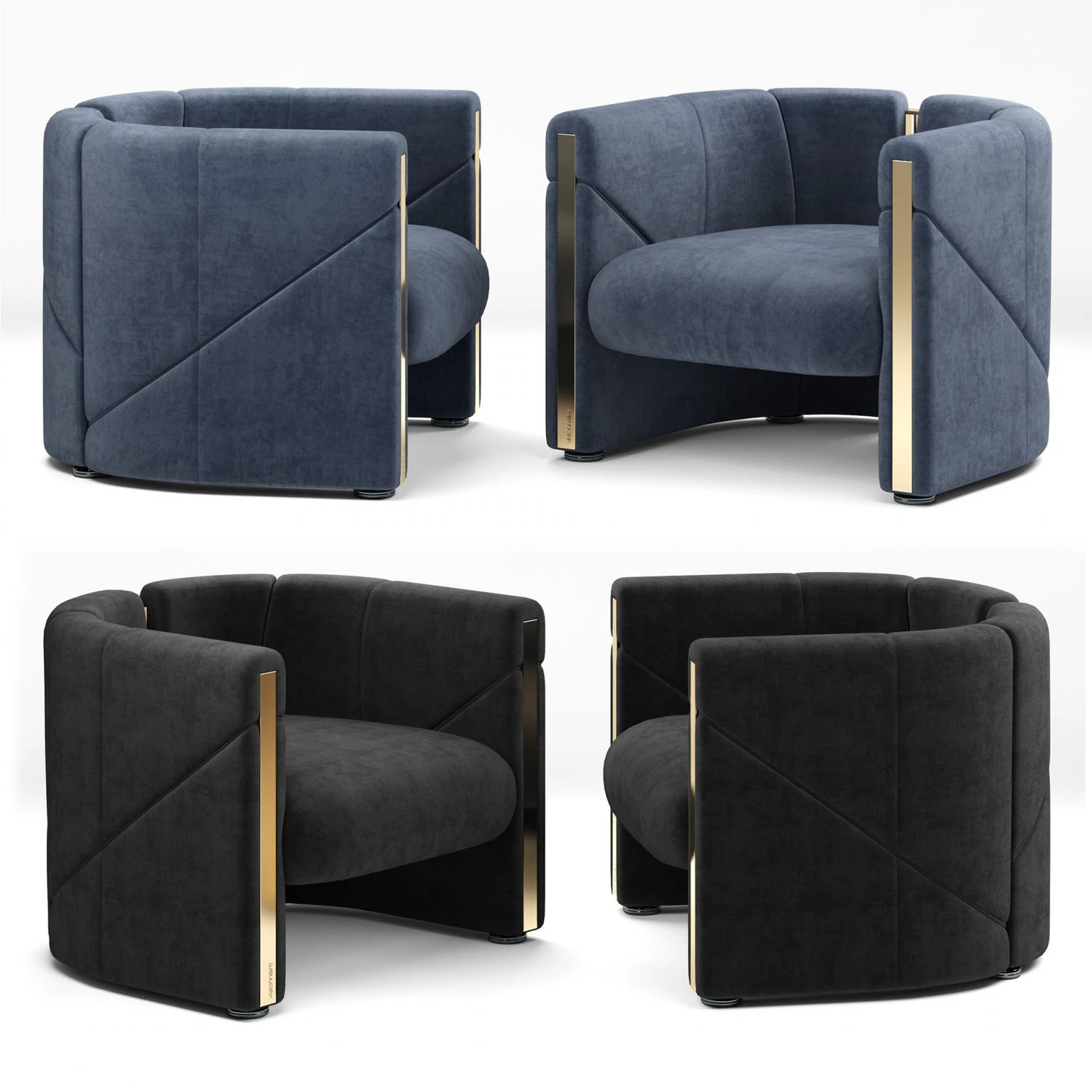 visionnaire petra armchair 3D Model .c4d .max .obj .3ds .fbx .stl .blend 