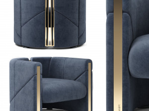 visionnaire petra armchair 3D मॉडल