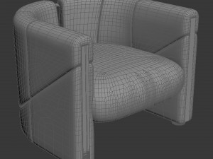 visionnaire petra armchair 3D मॉडल