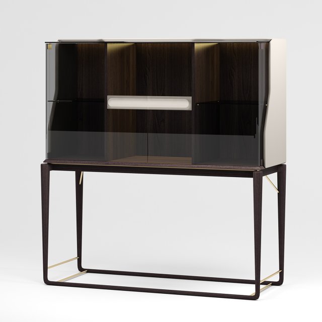turri vine vitrine 3D Model .c4d .max .obj .3ds .fbx .stl .blend 
