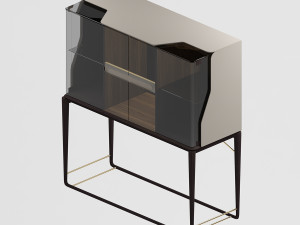 turri vine vitrine 3D Model