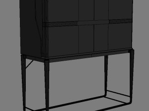 turri vine vitrine 3D Model