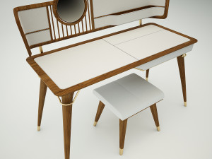 turri dressing table 3D मॉडल