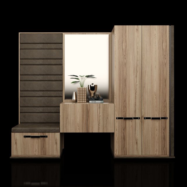 wardrobe 3D Model .c4d .max .obj .3ds .fbx .stl .blend 
