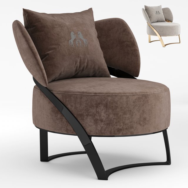 Formitalia Gotham Armchair 3D मॉडल .c4d .max .obj .3ds .fbx .stl .blend 