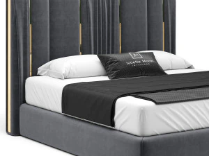 juliettesinteriors upholstered bed 3D Model