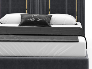 juliettesinteriors upholstered bed 3D Model