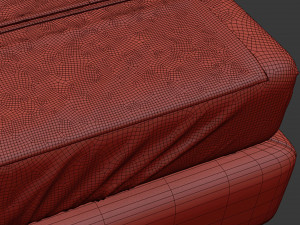 juliettesinteriors upholstered bed 3D Model