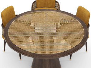 mezzo collection blakey table and chair 3D 모델