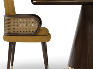mezzo collection blakey table and chair 3D 모델