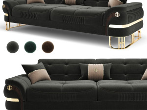 apolet 3 seat sofa 3D Model