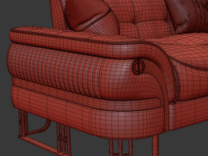 apolet 3 seat sofa 3Dモデル