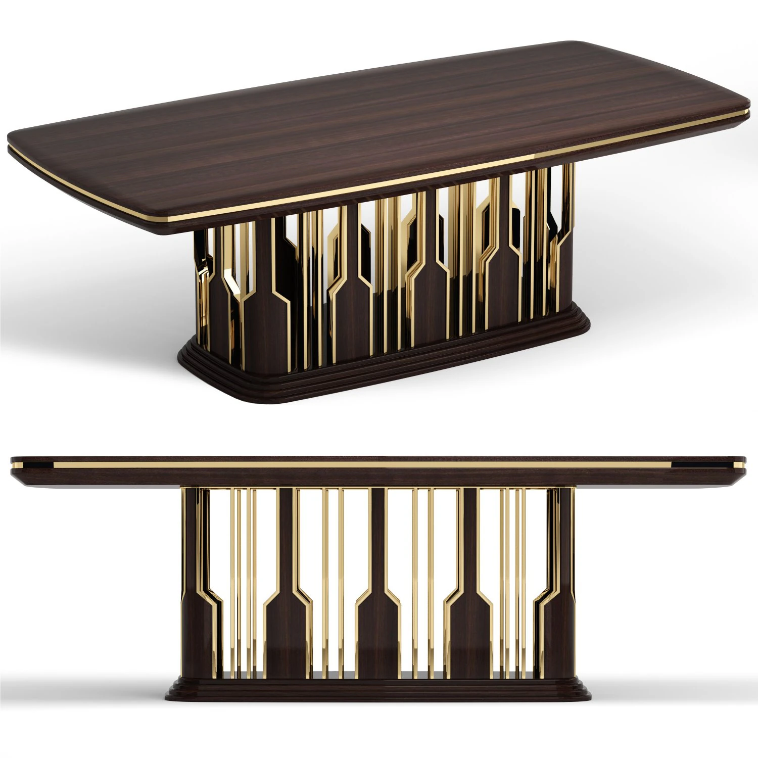 EvgorLuxury Vistore Dining Table 3D Model .c4d .max .obj .3ds .fbx .stl .blend