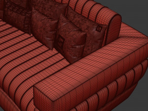 Fertini Casa Luxury Signature Sofa Modèle 3D